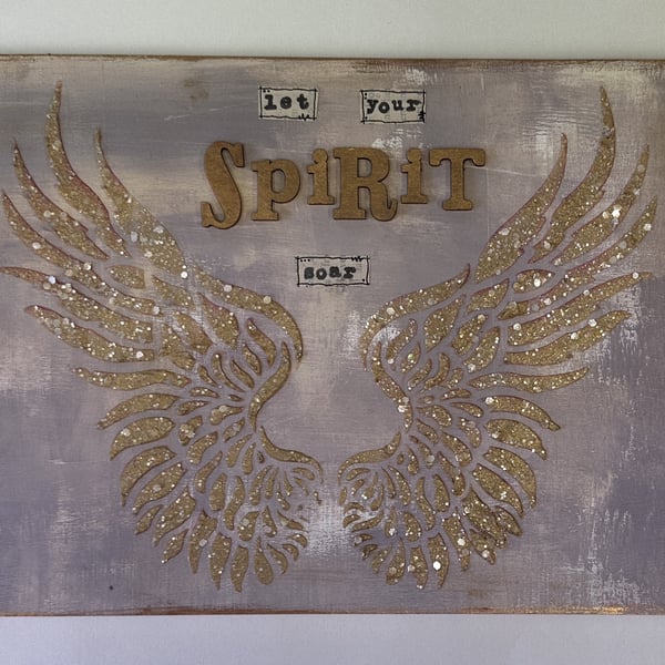 Spiritual Angel Wing Artwork