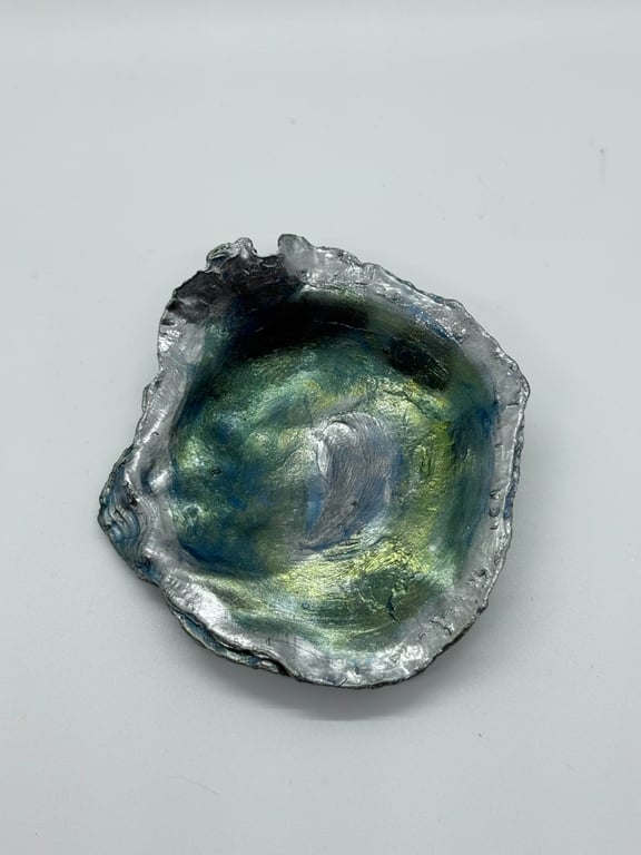 Oyster shell jewellery trinket dish