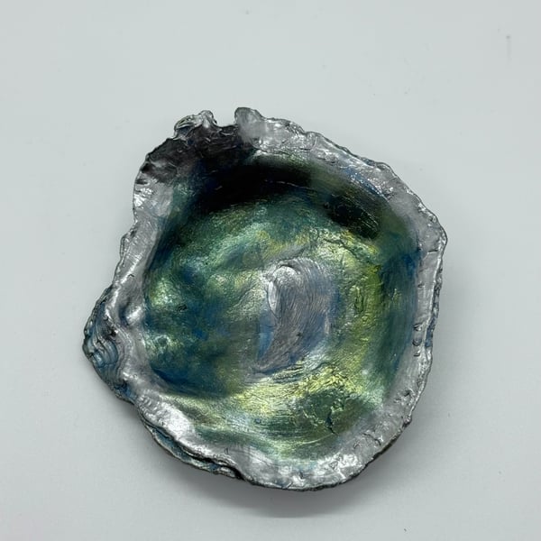 Oyster shell jewellery trinket dish