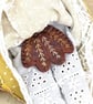 Rowan,  A  Tiny Hand Embroidered Bullfinch Folk Art Doll - Image 10