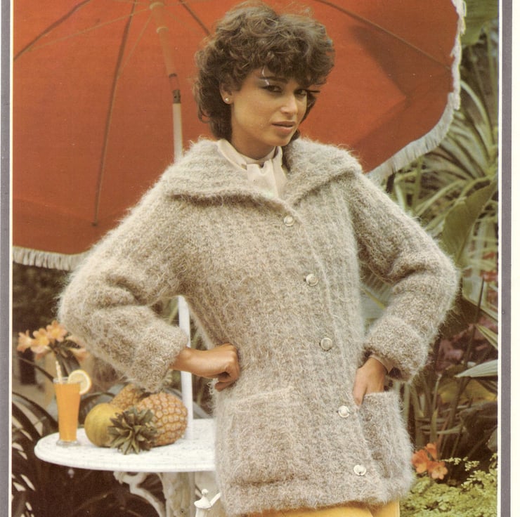 トップス Vintage mohair cardigan 90s Shaggy Mohair Cardigan | S-XL - Lucky Vintage