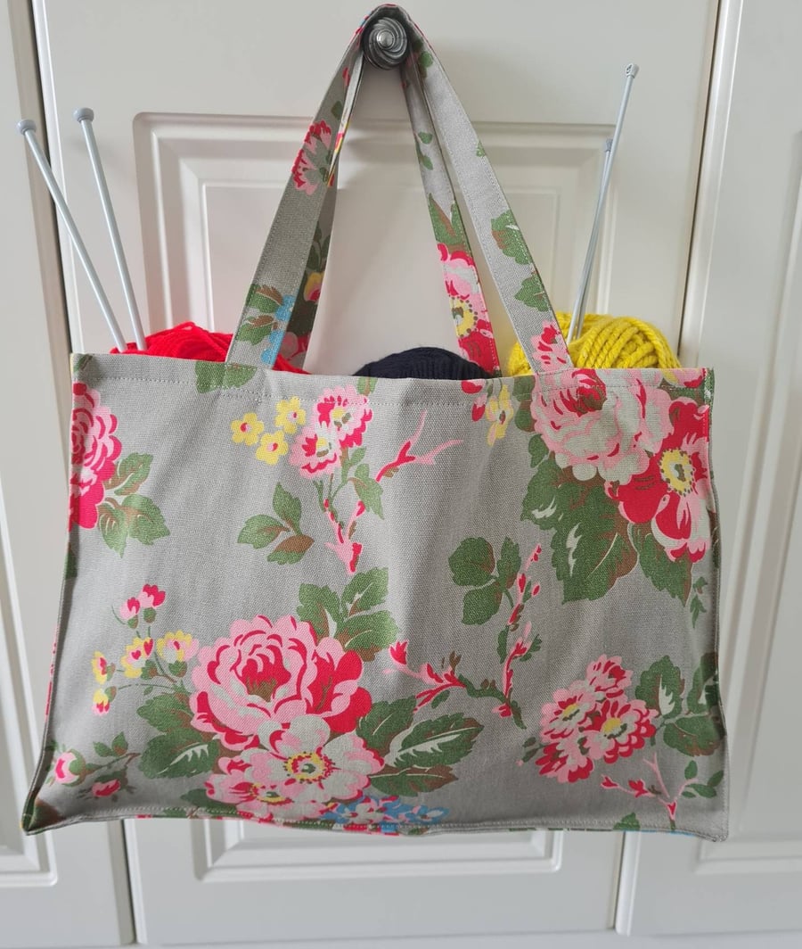 Cath Kidston Candy flower fabric craft knitting bag