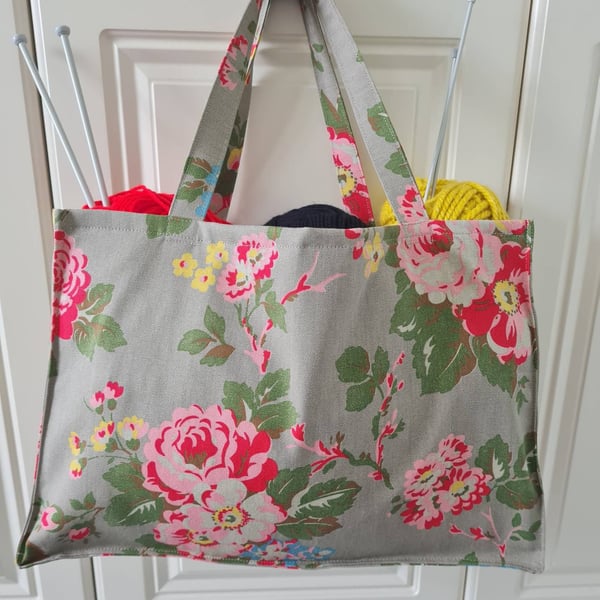 Cath Kidston Candy flower fabric craft knitting bag