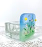 Fused Glass Floral Tea Light Holder  - Image 5