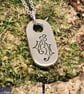 HOLLY Hand Stamped Pewter Necklace - Image 3