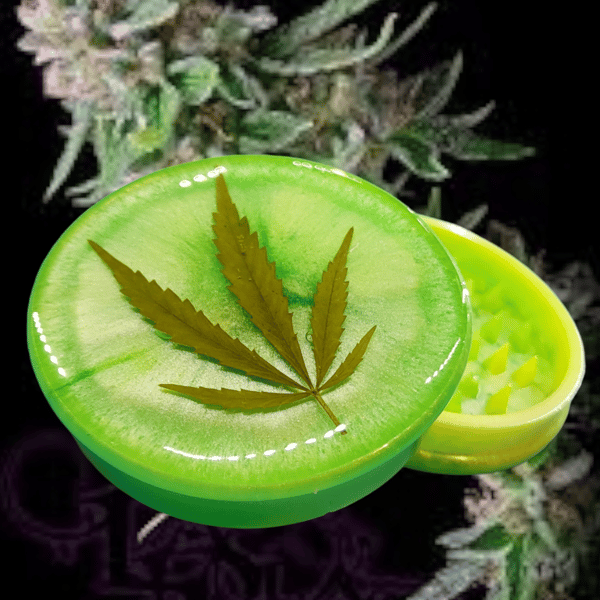 Cannabis grinder, epoxy resin Folksy