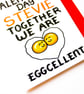 Funny Valentine's Personalised Card, Personalized Egg Valentine's Card - Image 6