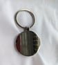 Hand Painted Bamboo & Metal Keyring, Butterfly - Image 2