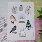 Winter Vinyl Sticker Sheet