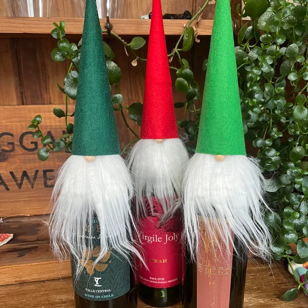 Christmas Gonk Bottle Toppers