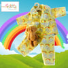 Reserved for Meggi - Rainbow Pyjamas and Teddy Bear