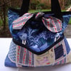 ( CUSTOM LISTING ) RESERVED  -    Patchwork Craft Handbag - 5 slip pockets .