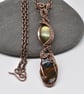 Labradorite and Bloodstone Double Stone Pendant - Image 1