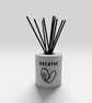 Personalised Reed Diffuser Holder, Handmade Bottle Cover, Black Heart Design - Image 9