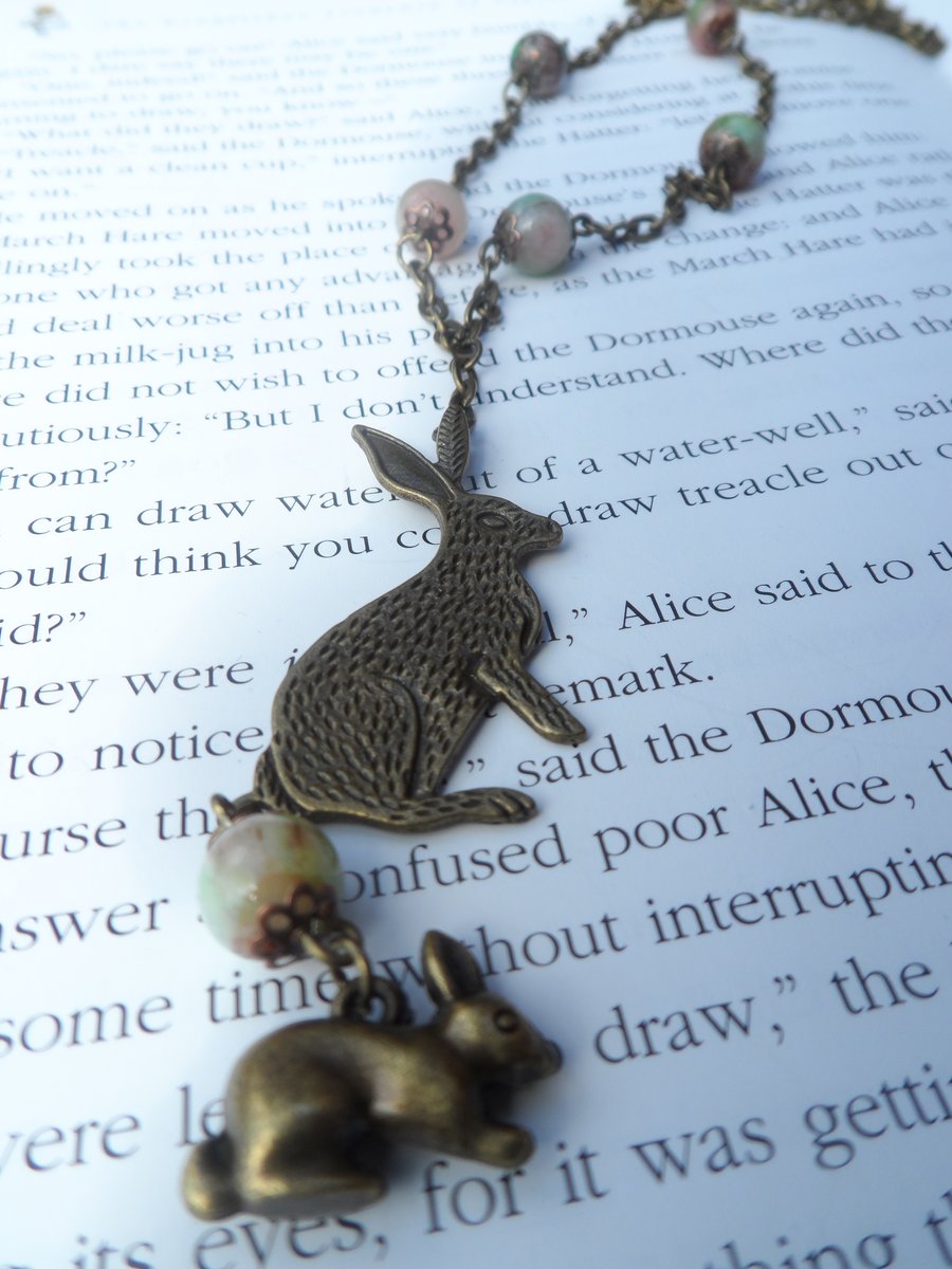 Bronze Hare neckalace
