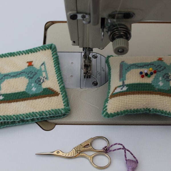 Vintage Sewing Machine Needlepoint Tapestry Kit