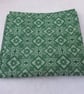 Mid Green Geometric Cotton Fat Quarter - Image 2