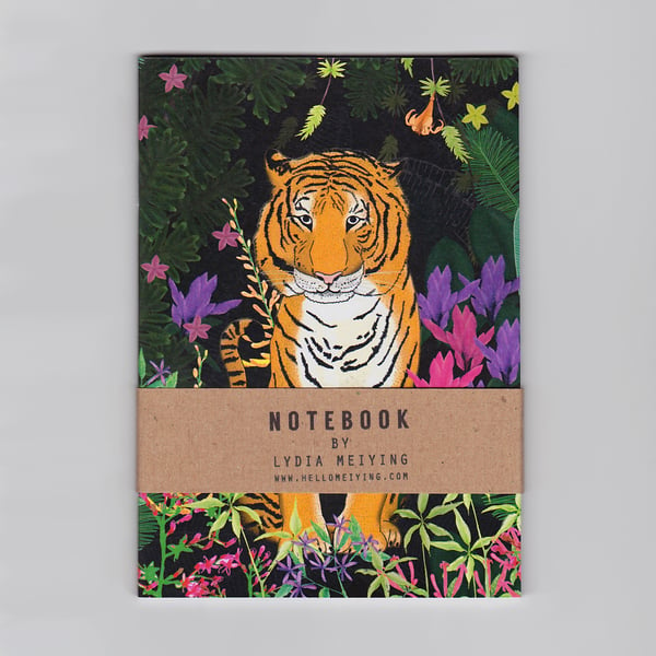 A6 Mini Notebook - Jungle Tiger