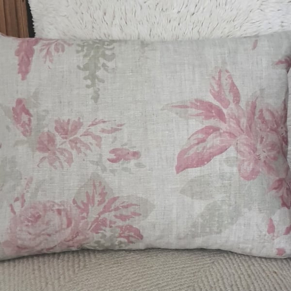 Cabbages & Roses Linen Cushion