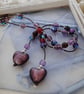 Sale-Ruby & Amethyst Lariat necklace - Image 1