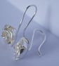 Silver Rose Earrings: Handmade with Sterling Silver - Image 6