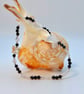 Crystal Quartz And Black Spinel Bracelet With Butterfly, Birthday Gift For Her - Image 4