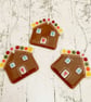 Fused Glass Gingerbread House - Handmade Glass Christmas Decoration - Image 2