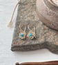Gold Filled Crochet Apatite Earrings - Image 2
