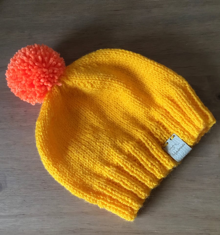 Cosy Handknit Baby Hat