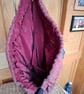 Maroon brocade backpack - Image 2