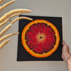 Textured acrylic painting on canvas, 12x12 inches, Modern dining room décor