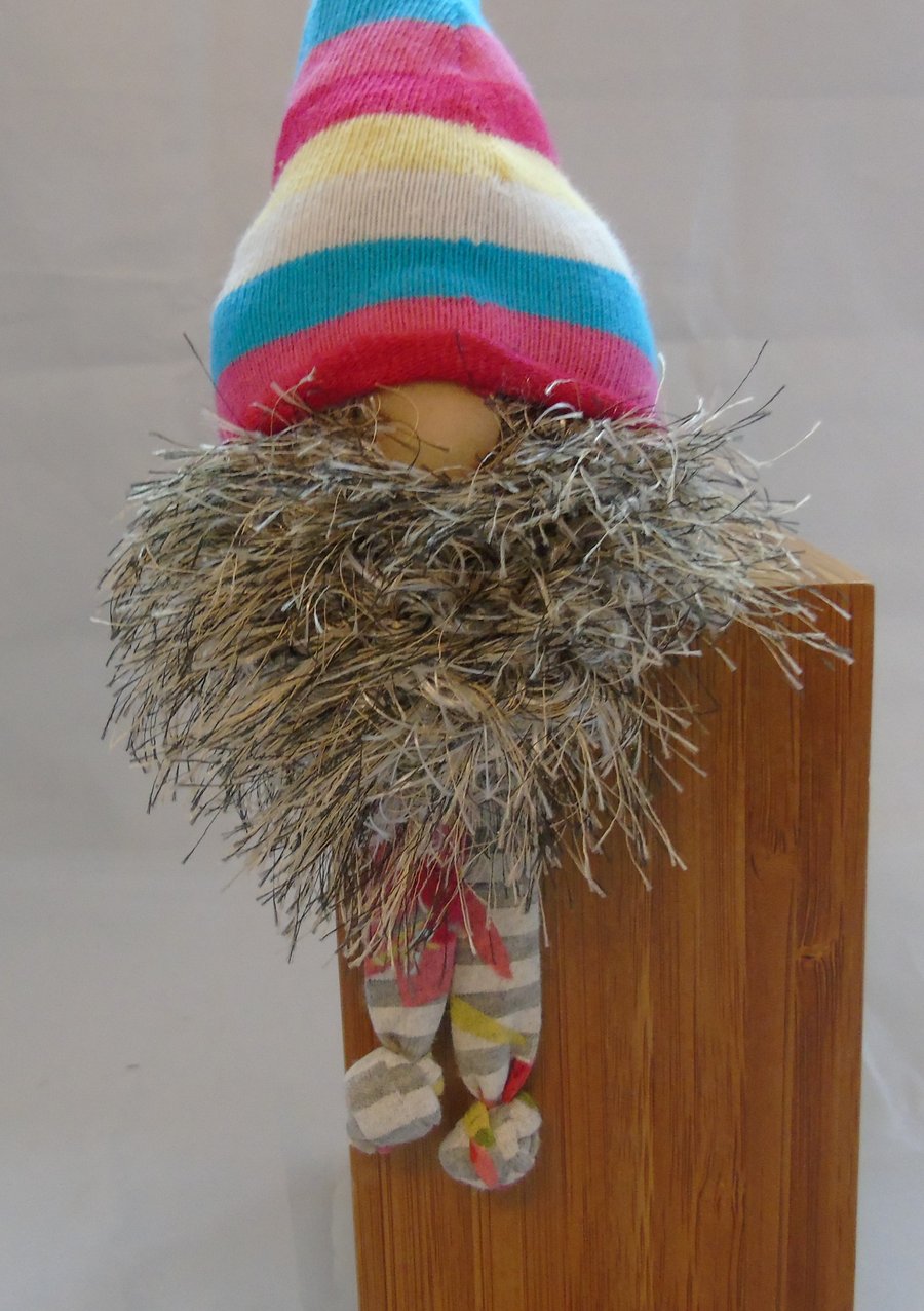 Lavender Gnome - Stripey Hat