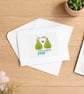 Cross Stitch Anniversary Card - You Make Such a Great Pear - Punny Wedding Gift