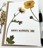 Mother's day, Handmade Real Pressed Flower, Geum, Greeting Card - Image 4