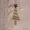 Handmade Christmas tree hanging decoration