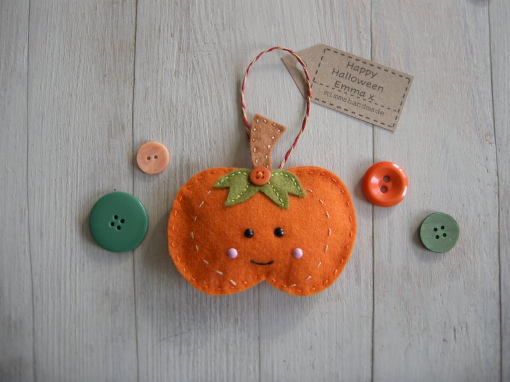 Decoration handmade pumpkin can be personalised