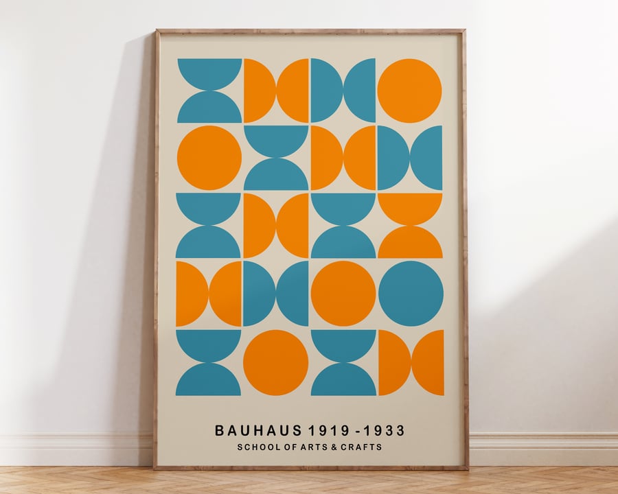Bauhaus Mid Century Poster A72