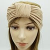 Front knotted turban, stretch viscose jersey headband, wide  turban headband
