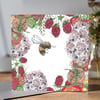 Beautiful walled garden inspired greeting card