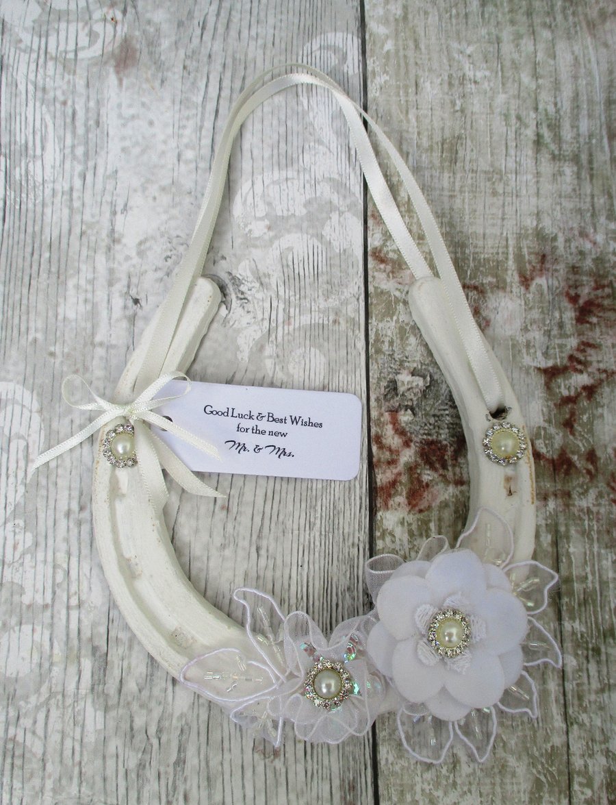 Good Luck Horseshoe Gift - Decorative Lucky Horseshoe - Wedding Gift Horseshoe