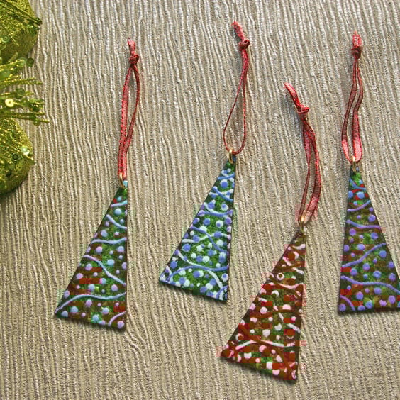 Christmas Tree - Enamelled Christmas Decoration