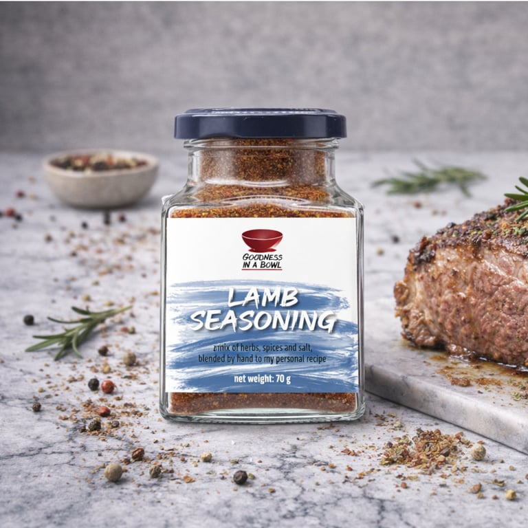 LAMB SEASONING Aromatic, earthy herb blend and deeply flavourful