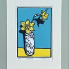 Daffodils- Original Limited Edition Linoprint