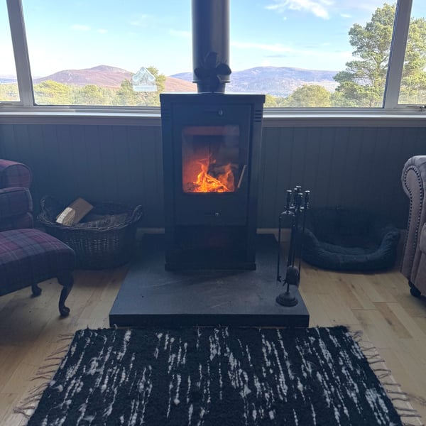 Pure Alpaca rug - Handwoven 