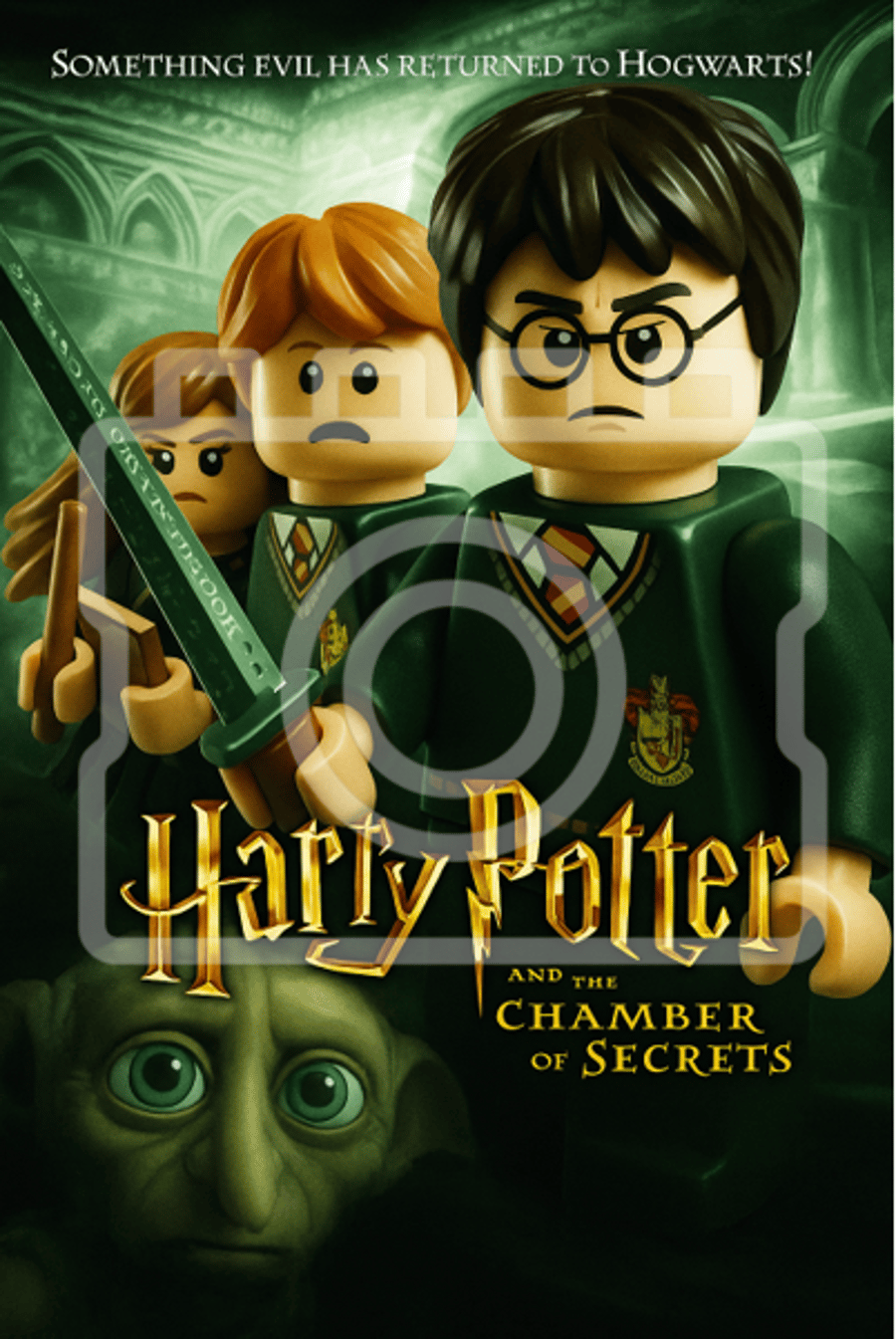 HARRY POTTER - CHAMBER OF SECRETS - LEGO-Inspired Print - Ready to Frame