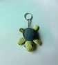 Handmade Crochet Turtle Keychain Amigurumi Animal Bag Charm, Soft Plush keychain