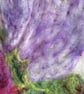 Hand Felted Sweet Pea Textile Artwork  - Image 5