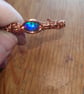Ethiopian Opal Copper wire wrapped Bangle
