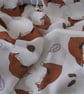 Handprinted chiffon scarf Fox - Image 3