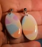 Oval Terrazzo Drop Earrings - Image 2